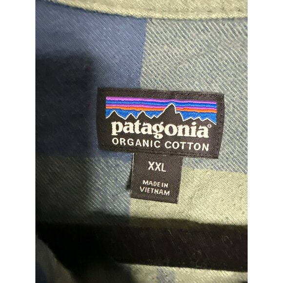 Patagonia Men's XXL Long-Sleeved Organic Cotton Midweight Fjord Flannel Shirt - Picture 6 of 7